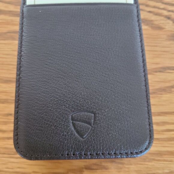 NWT Vaultskin London iPhone SE Brown Leather Eton Armour Slim Wallet Phone Case - Picture 6 of 16